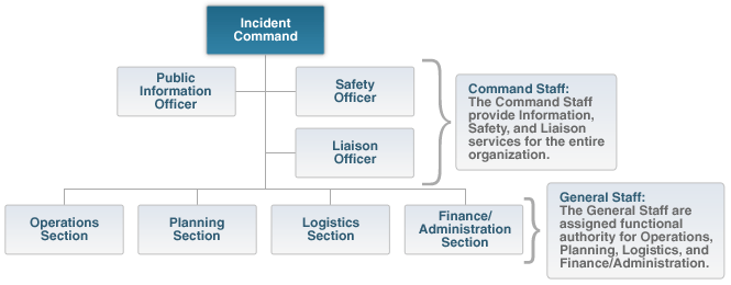 FEMA Incident Command System Organizational Chart